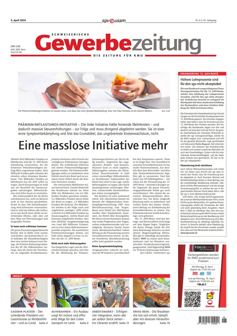 Zeitungen: Gewerbezeitung
